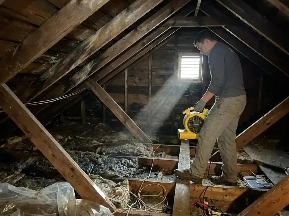 attic-water-damage-drying-proc-007 — frequently asked questions, Emergency Water Extraction & 24/7 Flood Response in Centrev…